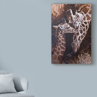 " Baby Giraffes " Acrylic Print