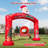 Wellcomer 21 Ft Christmas Inflatable Arch with Built-in Blower, Blow Up Santa Claus Archway for Christmas Party & Events