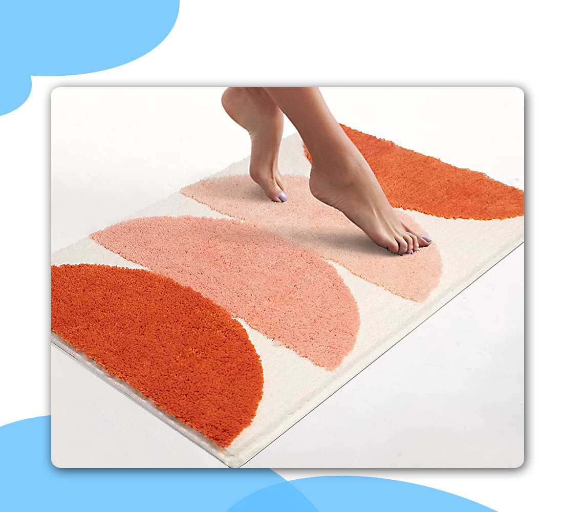 Free Shipping Soft Shaggy Non-slip Microfiber Doormat Bathroom