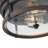 Joandra 2-Light Bulbs Retro Farmhouse Seeded Glass Shade Dimmable Flush Mount Light Fixtures