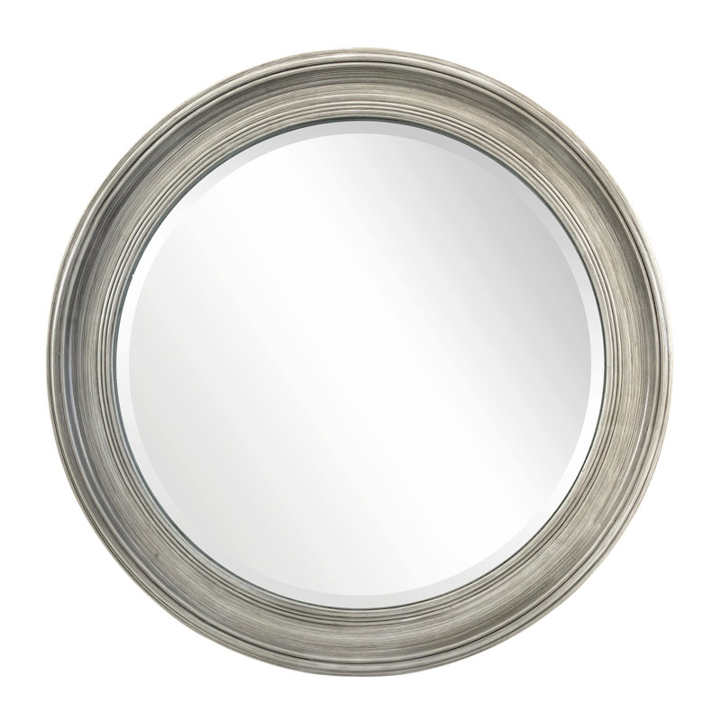 Miroir biseauté Allcecia, Gris bois