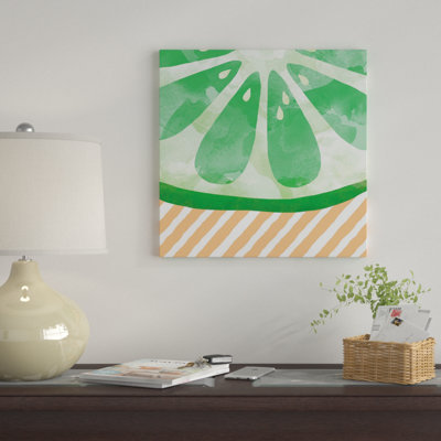 «Lime Abstract», impression sur toile