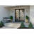 Gunther Matte Black 2 - Bulb Outdoor Flush Mount Light