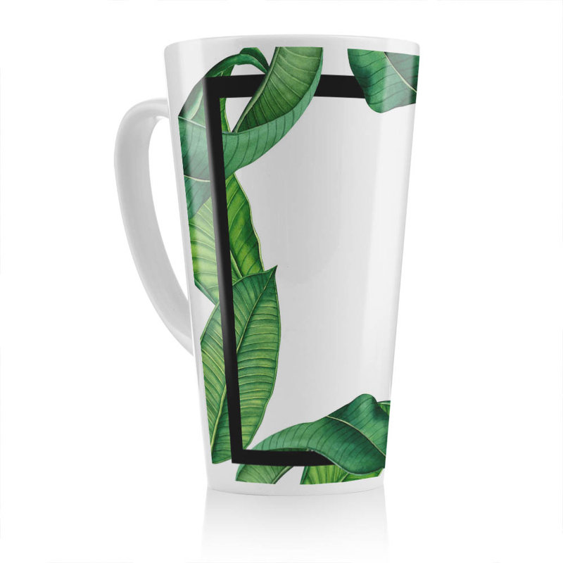 Botanical Border Latte Mug