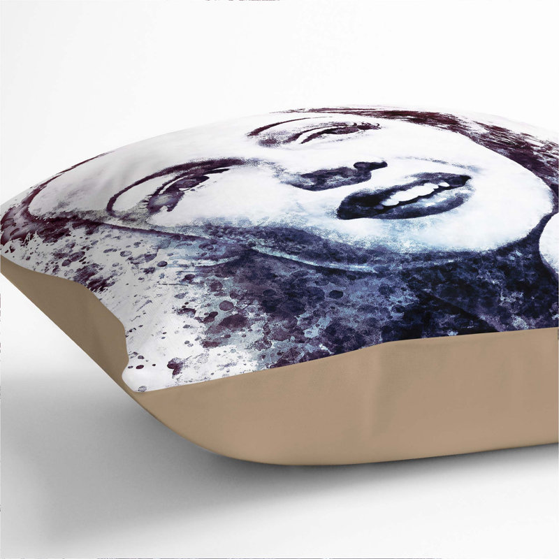Square Cushion, 40cm H x 40cm W x 15cm D, Stone