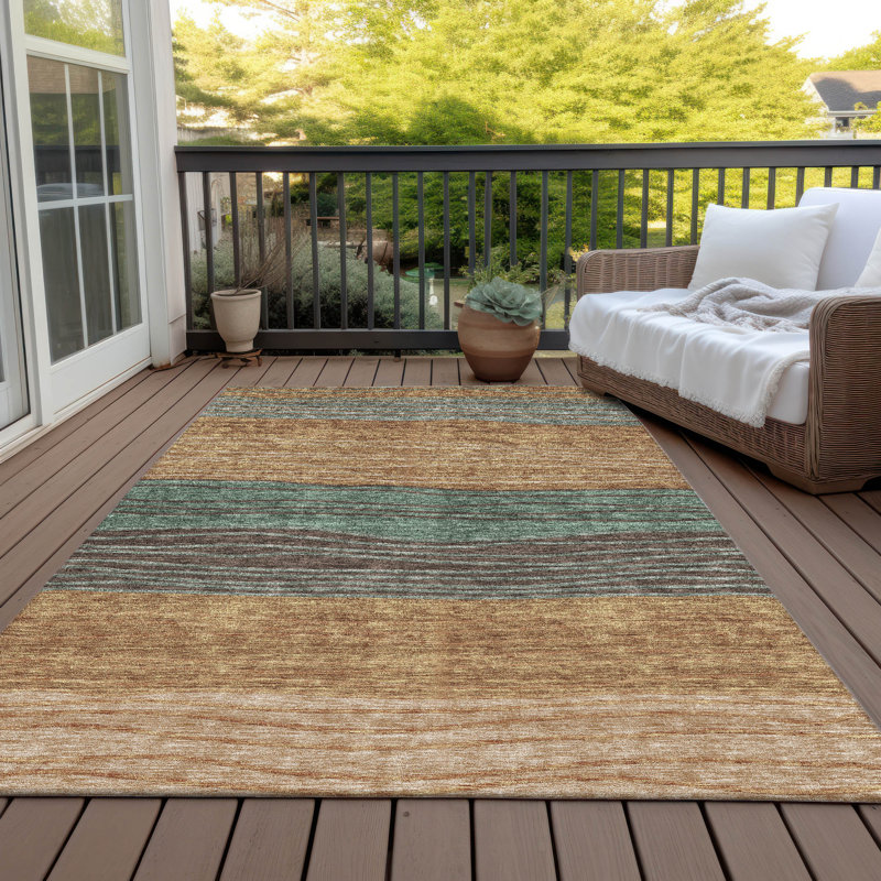 Tapis intérieur / extérieur avec envers antidérapant Withams, Rectangle 8 pi x 10 pi