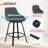 Absalom Modern Industrial Swivel Upholstered 25.6'' Linen Counter Stool with Metal Frame-474628405-505018660