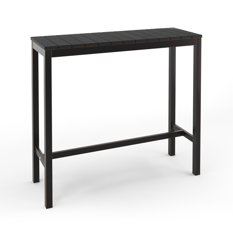 Table de bar, Noir, L 15,3 po x L 38,2 po x H 39,7 po