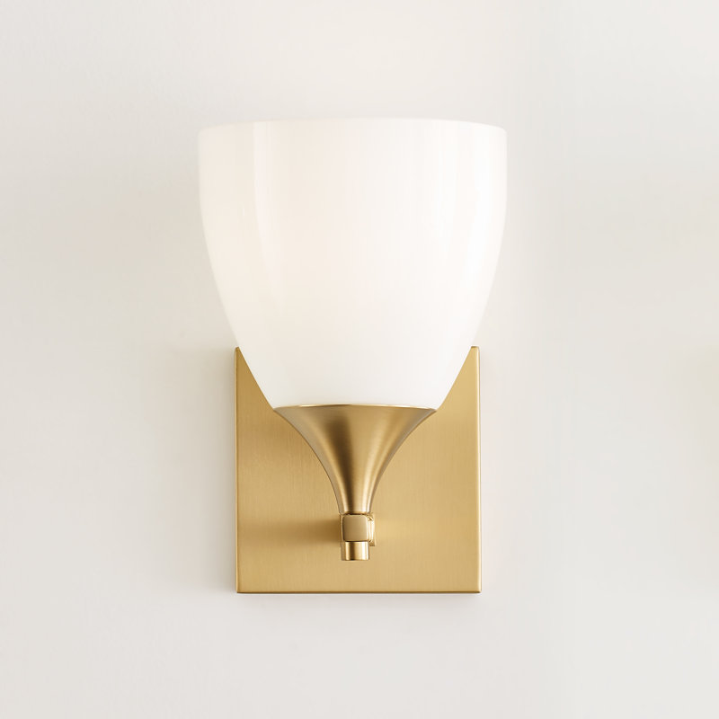 Toffino 1-Light Small Sconce, Satin Brass