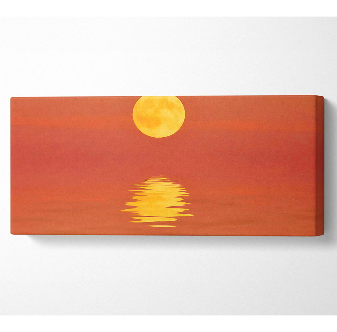 Surreale Sonnenreflexionen - Panorama-Kunstdrucke auf Leinwand - Wrapped Canvas