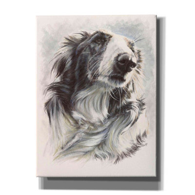 «Borzoi» par Barbara Keith, peinture sur toile tendue