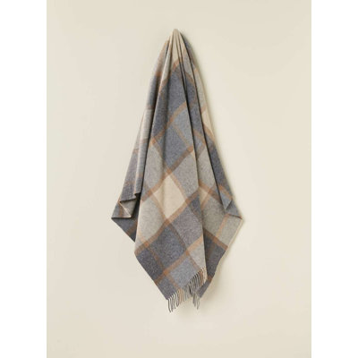 Jeté tissé en laine d'agneau Merino