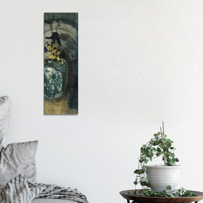 The Blue Girl Portrait Of Miss Elinor Leyland by James Abbott McNeill Whistler - 1 Piece Panoramic Wall Art on Canvas