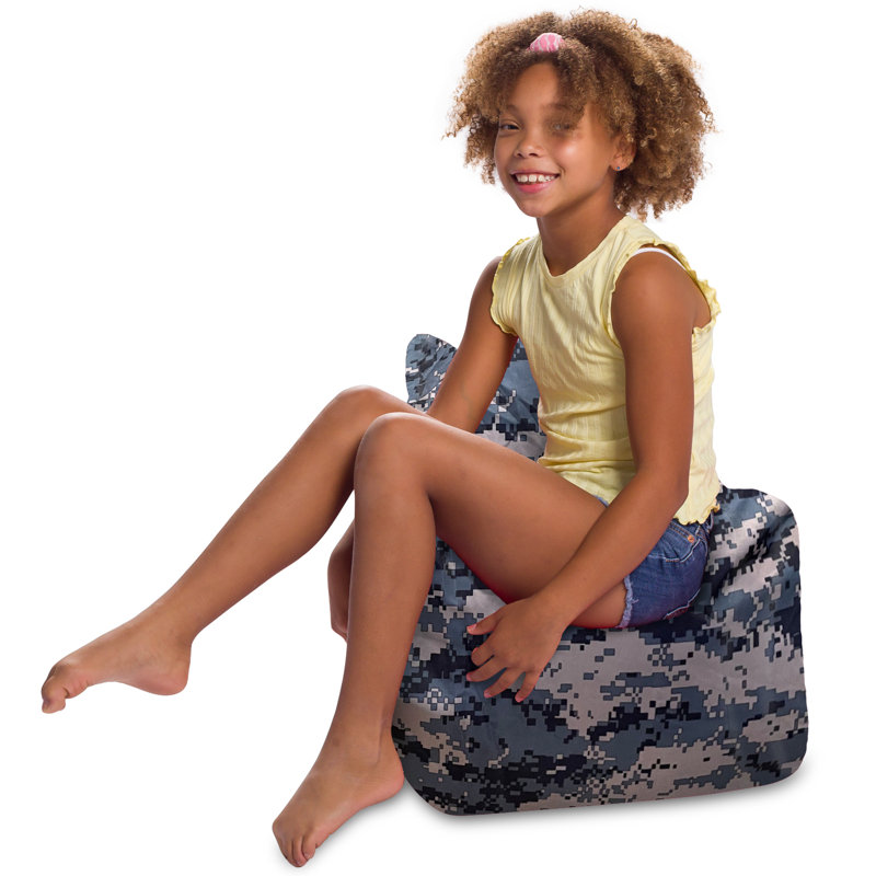 Fauteuil à billes avec siège structuré pour tout-petits et enfants, fauteuil confortable pour jouer, lire et regarder la télévision pour enfants, fauteuil Pasadena, plusieurs couleurs et tissus