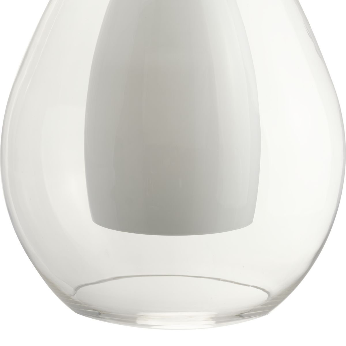 Eldine Single Light Glass Dimmable Pendant, Brushed Gold, 14.25" H x 9.87" W x 9.87" D