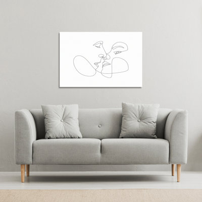 No Title by Andrew Lee - Wrapped Canvas Print