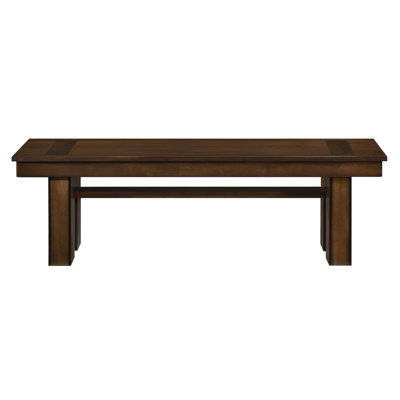 Banc de salle à manger transitionnel en bois de noyer - Style contemporain décontracté | Idée de cadeau