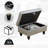 Faux Leather Ottoman-77621939