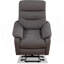 Fauteuil inclinable contemporain avec revêtement en tissu gris