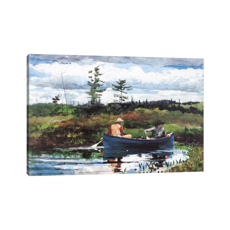 The Blue Boat, 1892 by Winslow Homer - Wrapped Canvas Painting, 101.6 cm H x 66.04 cm W x 1.91 cm D