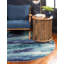Tapis bleu à motif abstrait Rizer-1409879876