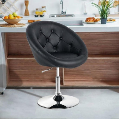 Swivel Counter Stool with Metal Frame