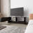 Rock Point Entertainment Center with a Door and Open Storage,  Stained Walnut and White-154251453