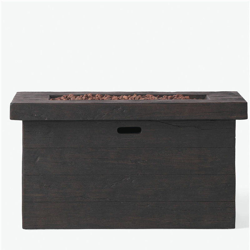 Rectangular Magnesium Oxide Fire Pit - 50,000 Btu