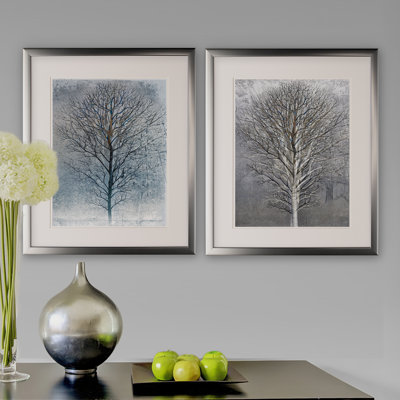" Silver Tree " 2 - Pieces
