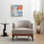 Fauteuil rembourré rond pour le salon-145210243