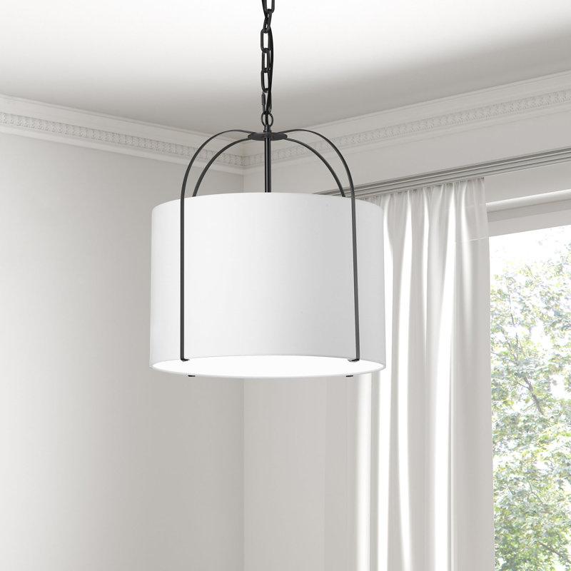Luminaire suspendu 1 lumière Embelia, Noir