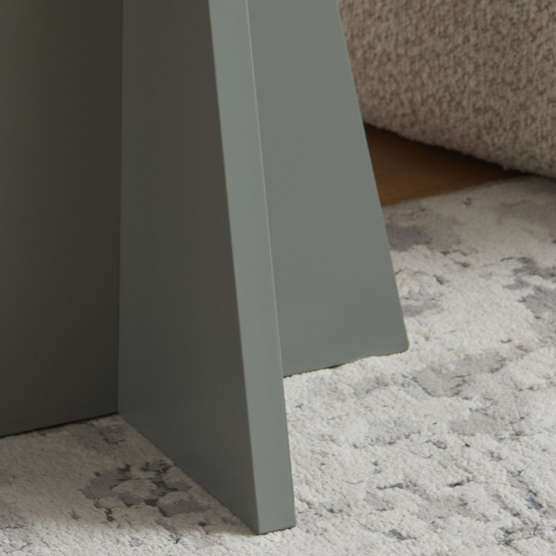 Table d'appoint ronde, table d'appoint à piédestal moderne pour le salon, la chambre à coucher, le chevet ou le bureau - Gris