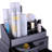 4-Piece Plastic Cosmetics Storage Rack Transparent