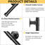 12cm H x 200cm W x 8cm D Entrance Railing Handrail