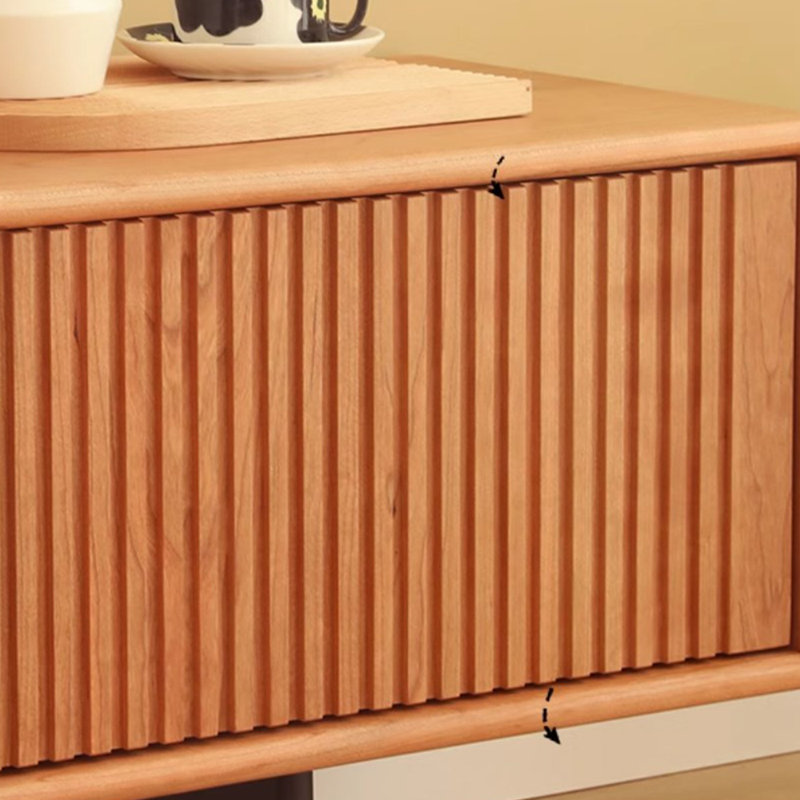 Retro design solid wood TV cabinet