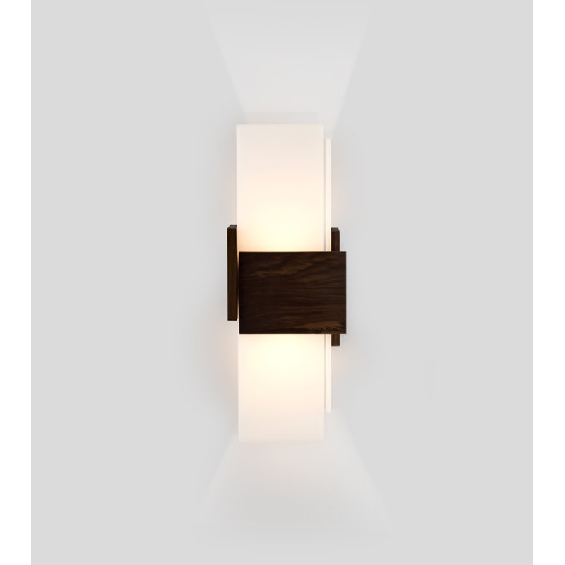 Acuo 2 - Light Flush Mounted Sconce, Dark Stained Walnut