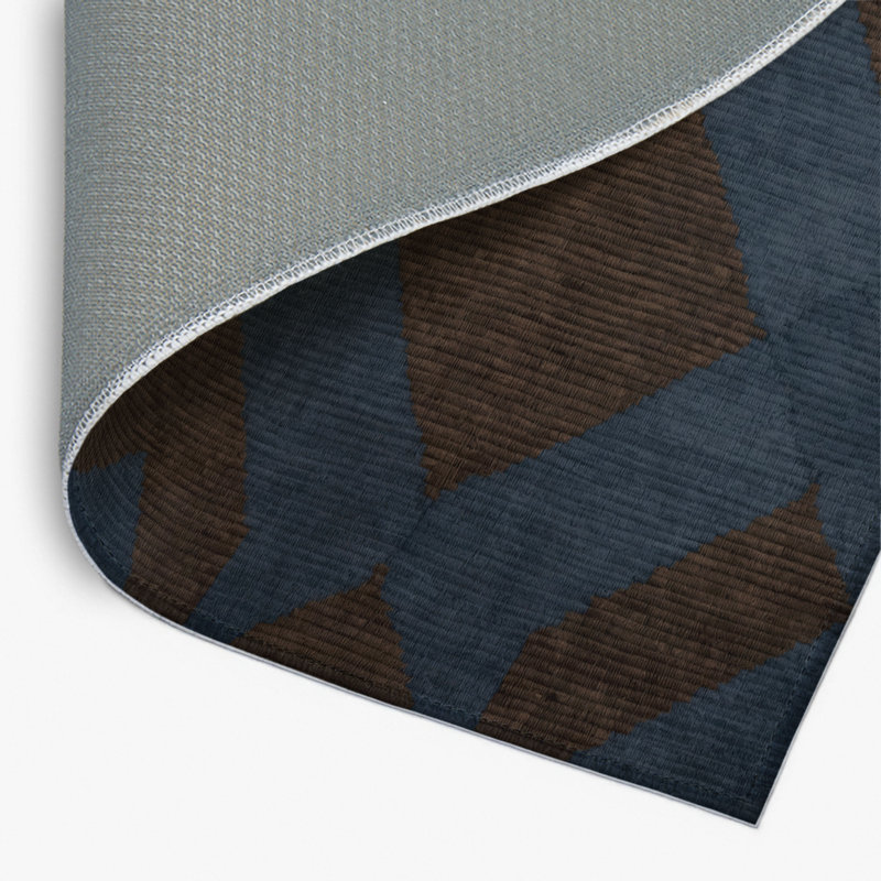 Tapis d'intérieur et d'extérieur à carreaux gris, Rectangulaire 2 pi x 3 pi
