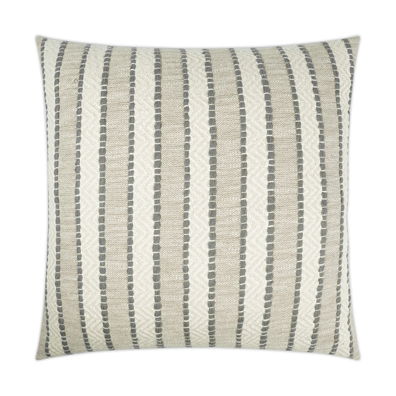 Inca Trail Pillow Cover & Insert, Fog, Square 22"