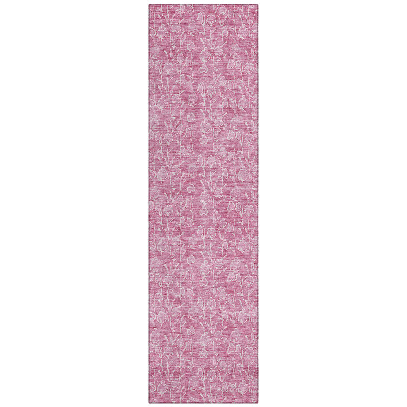 Lavonia Washable Floral Indoor / Outdoor Rug, Runner 2'3" x 7'6"