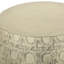 Bureau de patio en béton jaune antique, motif bohémien, aucun assemblage requis pour l'extérieur