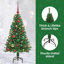 vidaXL Artificial Christmas Tree with 150 LEDs with Stand Green-1428674486
