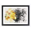 A Beautiful Yellow Flower Watercolour - Single Picture Frame Print on MDF-56740058-56740056