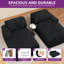 Canapé double rembourré avec assise profonde et 2 coussins Balconera