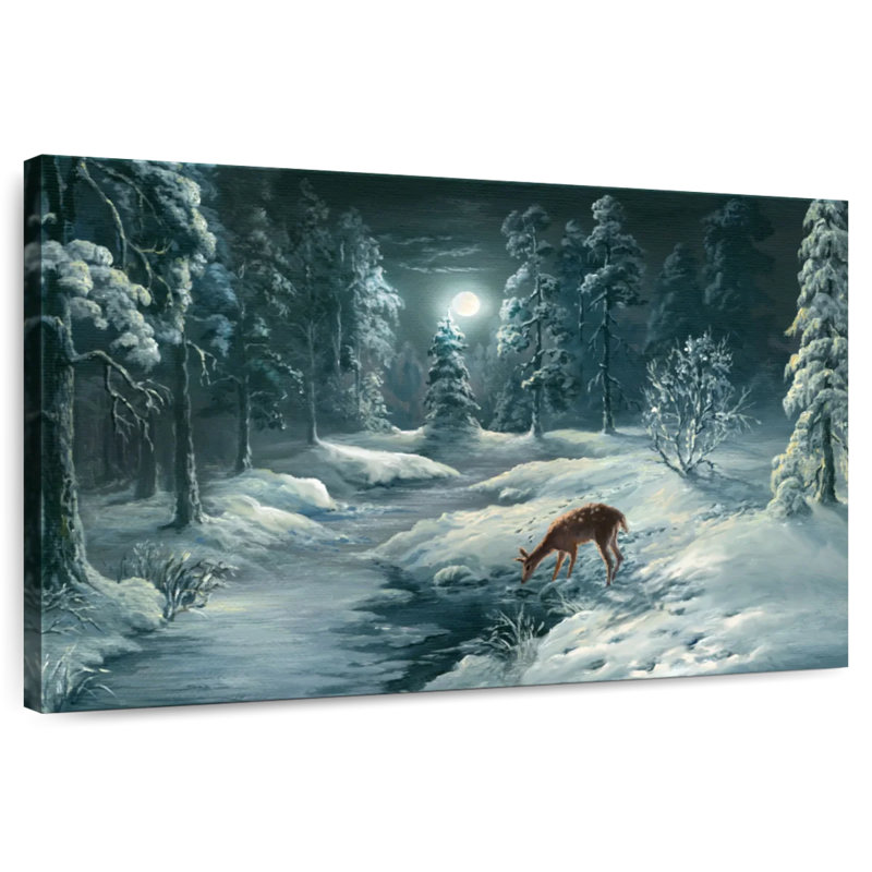 Brampt Nighttime Forest, 16" H x 24" W