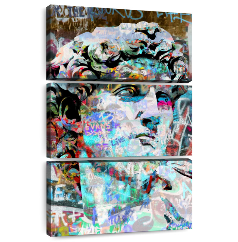 Leisha David Graffiti lourd, H 45 po x l 28 po
