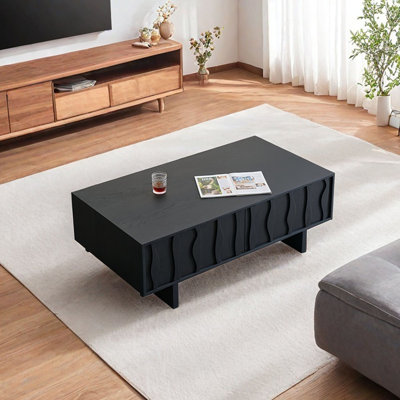Light luxury retro rectangular coffee table