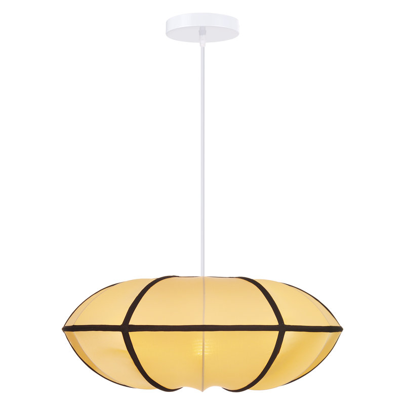 1-Light Pendant Light Foyer Geometric, 12.99" H x 23.62" W x 23.62" D
