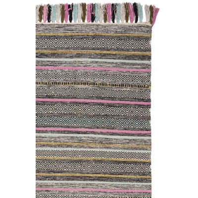 Montauk Hand Woven Cotton Striped Rug