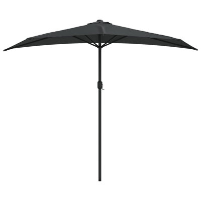 Parasol de balcon avec demi-poteau en aluminium Arlmont & Co.
