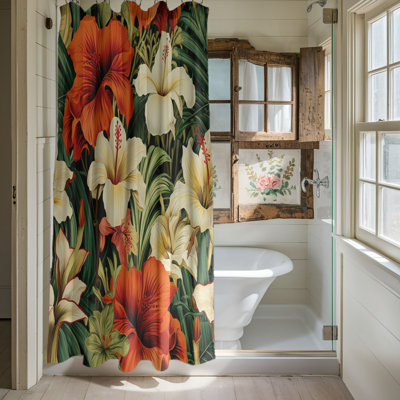 Bold Bloom - 1 Piece Standard Shower Curtain